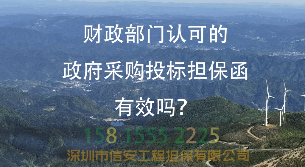财政部门认可的政府采购投标担保函有效吗