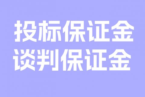 谈判保证金保函